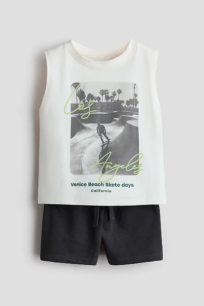 2-Piece Tank Top and Shorts Set