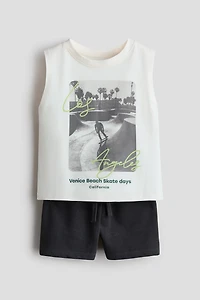 2-Piece Tank Top and Shorts Set