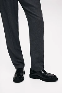 Regular-Fit Wool-Blend Suit Pants