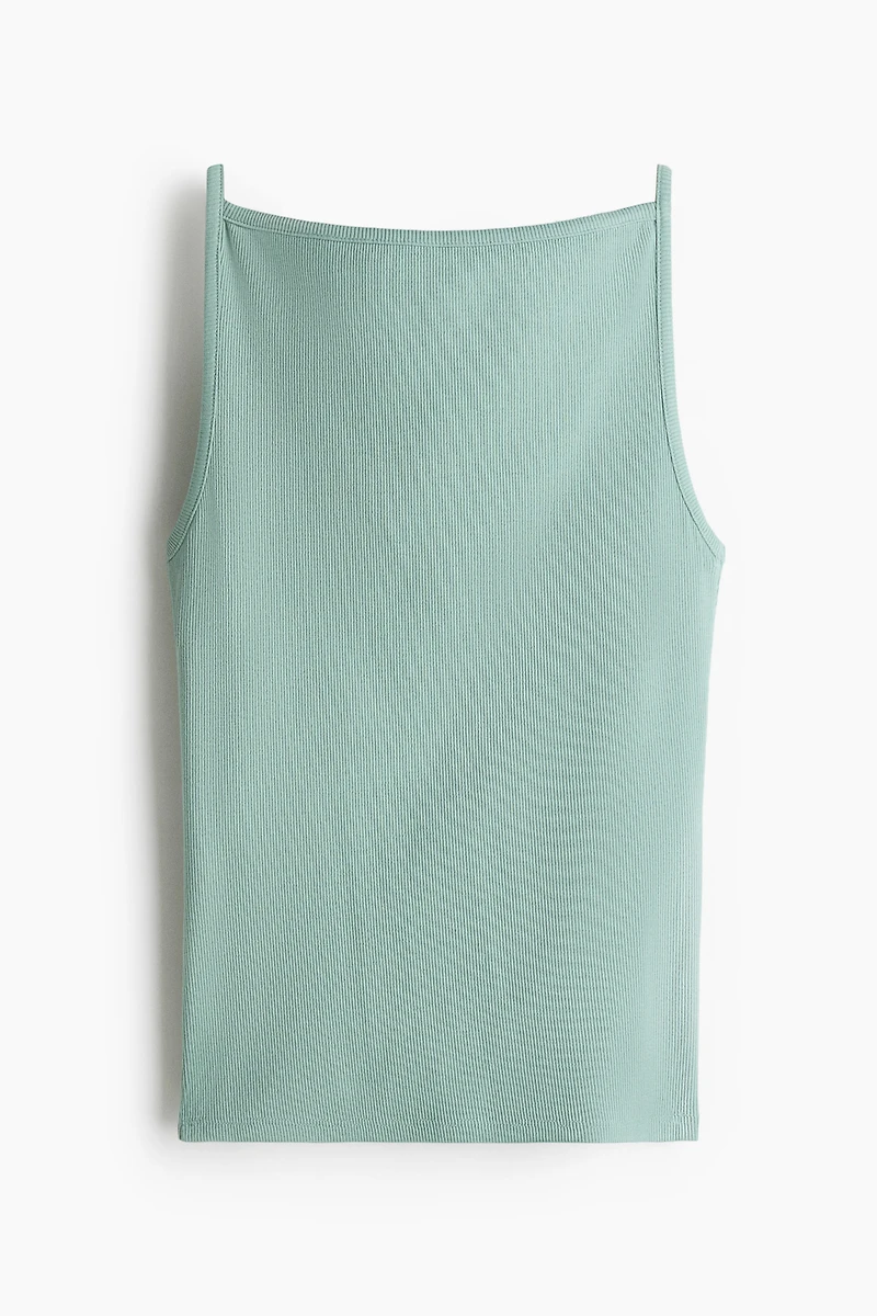 Ribbed strappy top