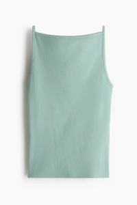 Ribbed strappy top
