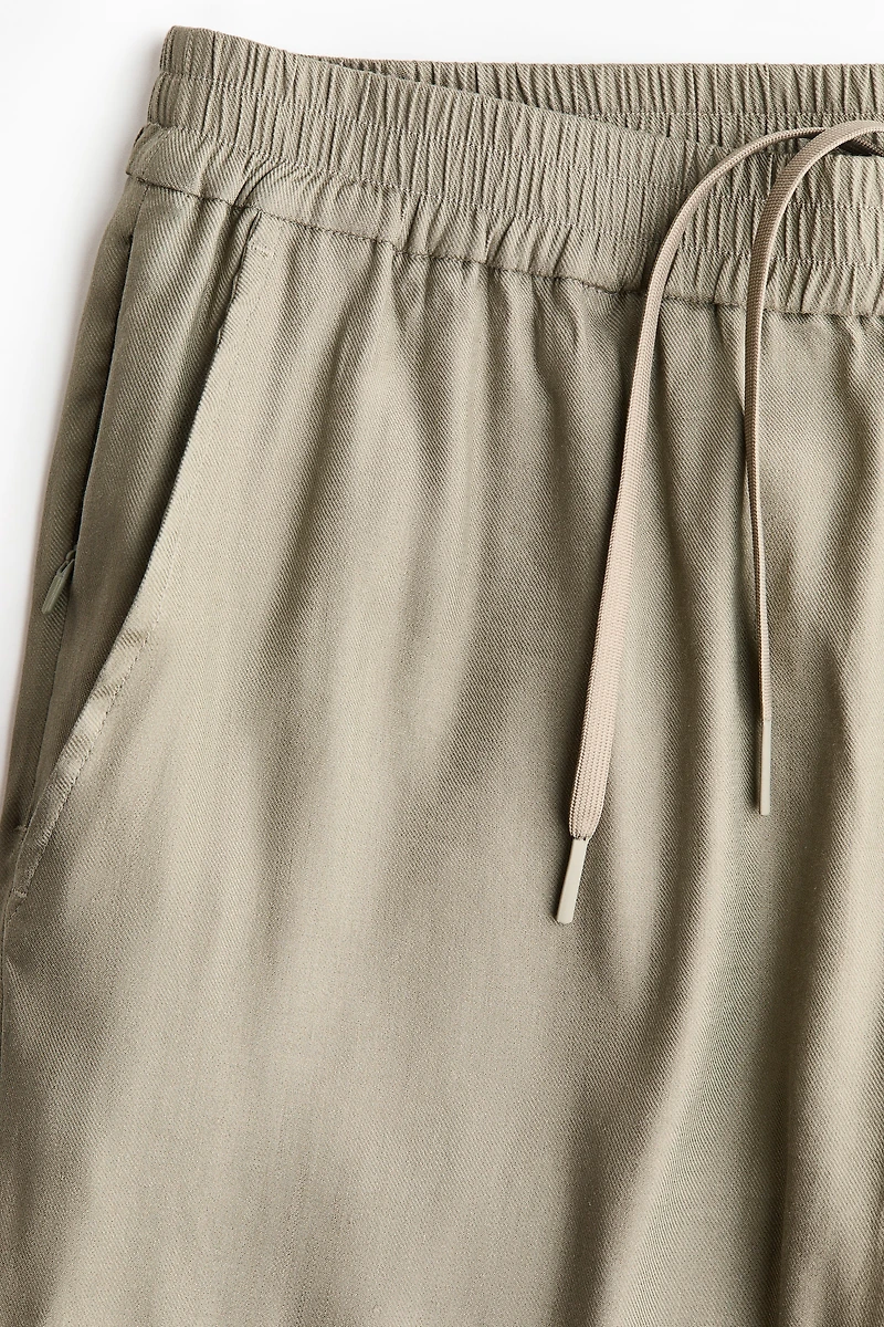 Easy Care Loose-Fit Linen-Blend Pants