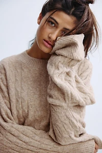Cable-Knit Sweater