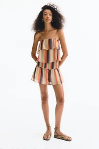 Flounced Strappy Top