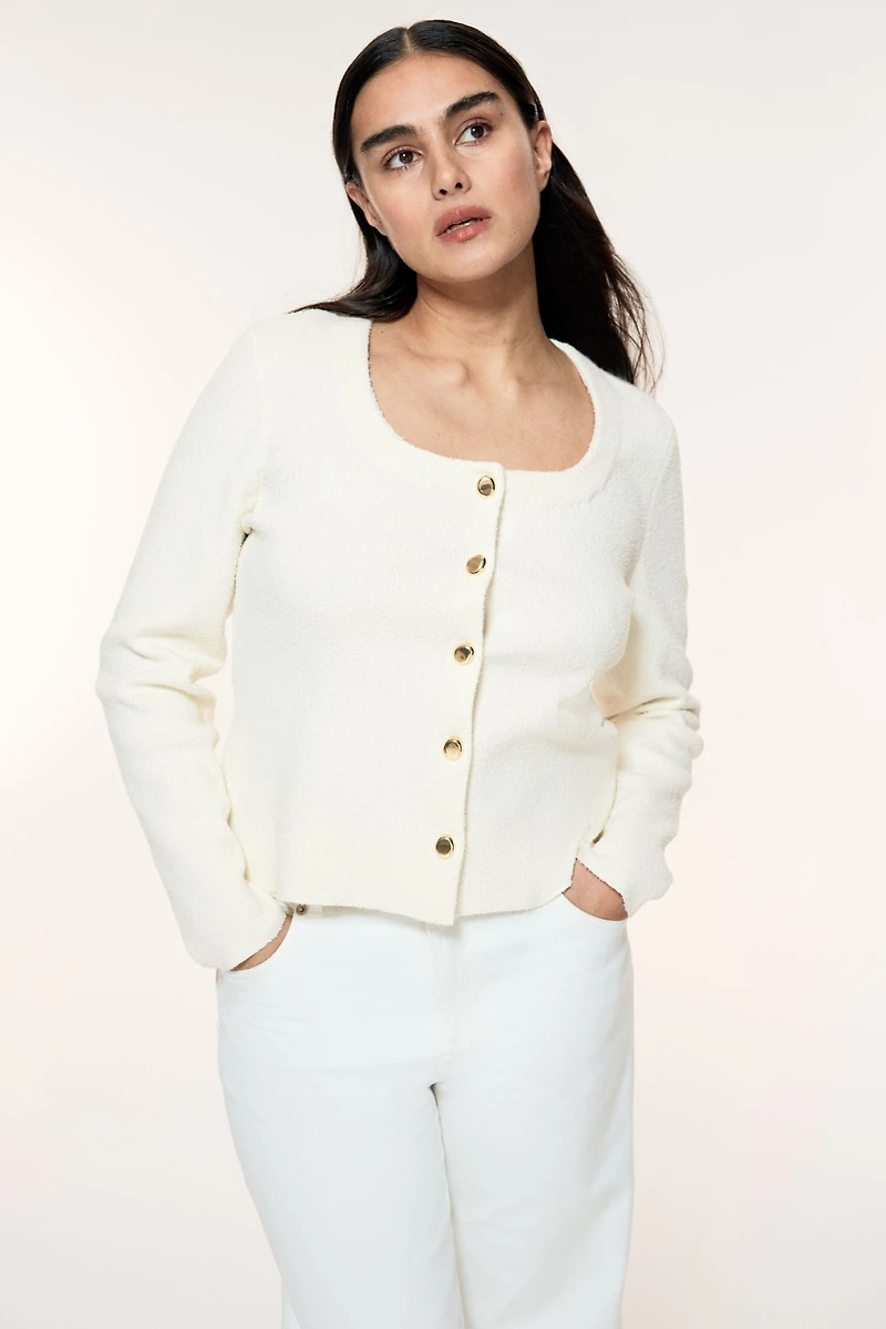 Cardigan with Defined Waist