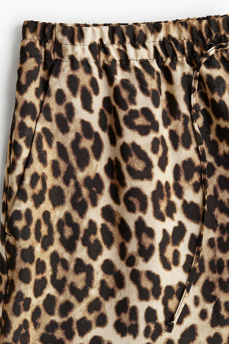 Pantalon large avec taille élastique