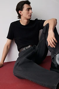 Slim-Fit Textured T-Shirt