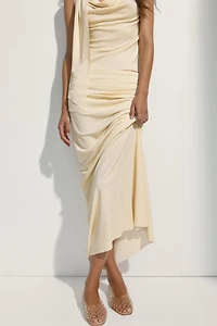Draped Maxi Skirt