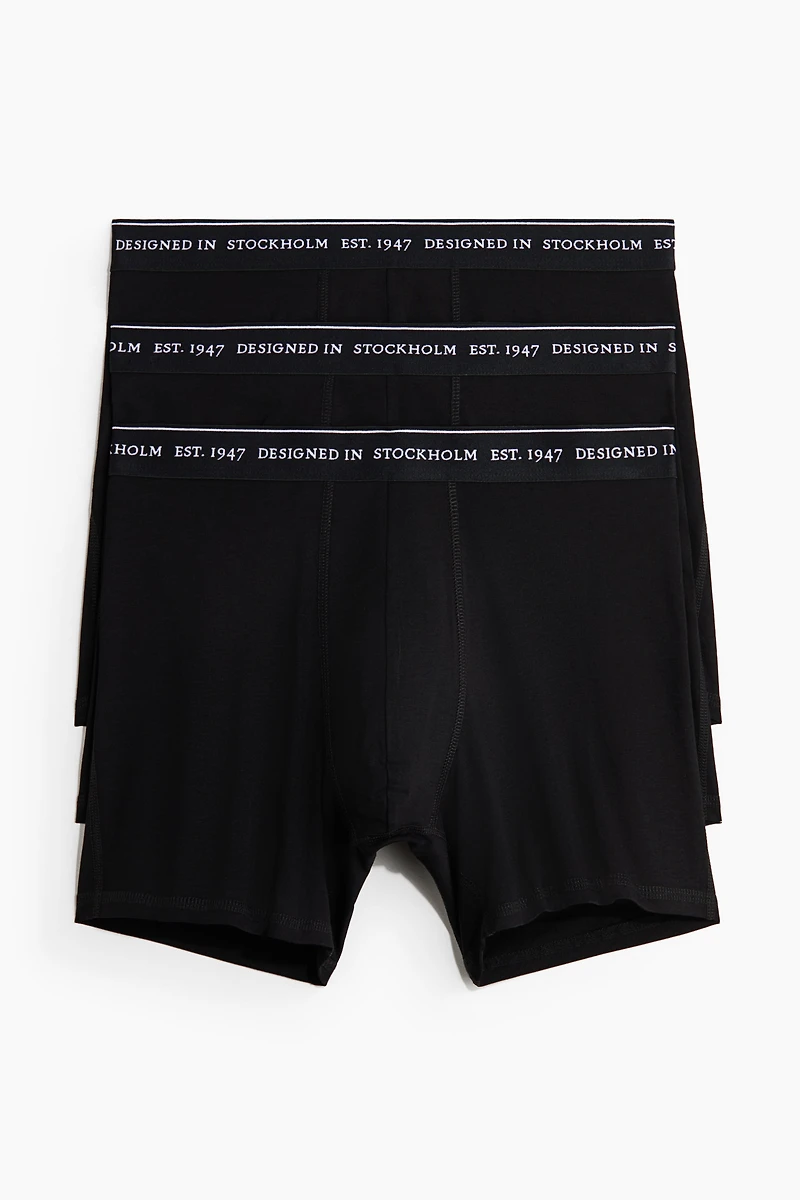 3-Pack COOLMAX® Mid-Length Boxer Briefs