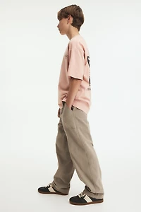 Pantalon de jogging en popeline