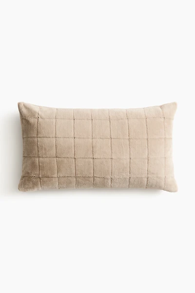 Housse de coussin duveteuse