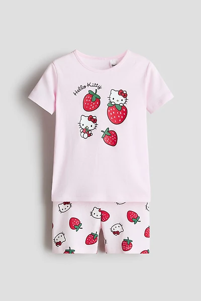 Snug Fit Printed Jersey Pajamas