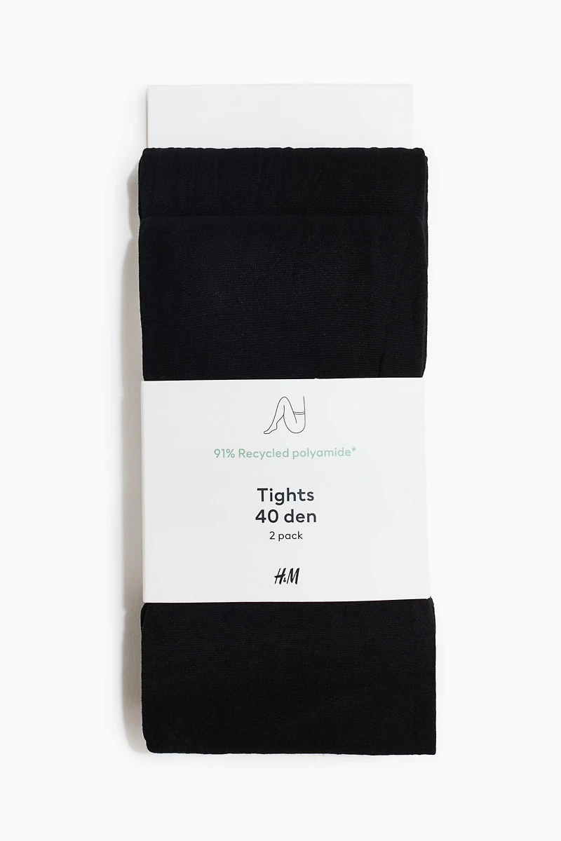 2-Pack 40 Denier Tights