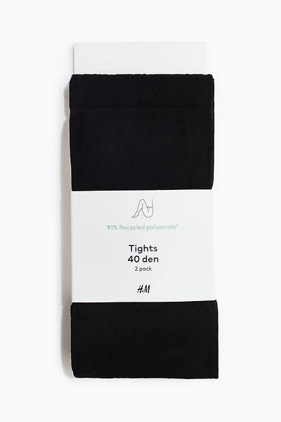 2-Pack 40 Denier Tights
