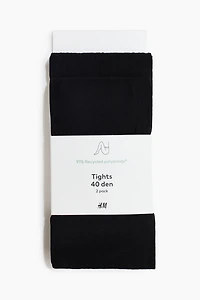 2-Pack 40 Denier Tights