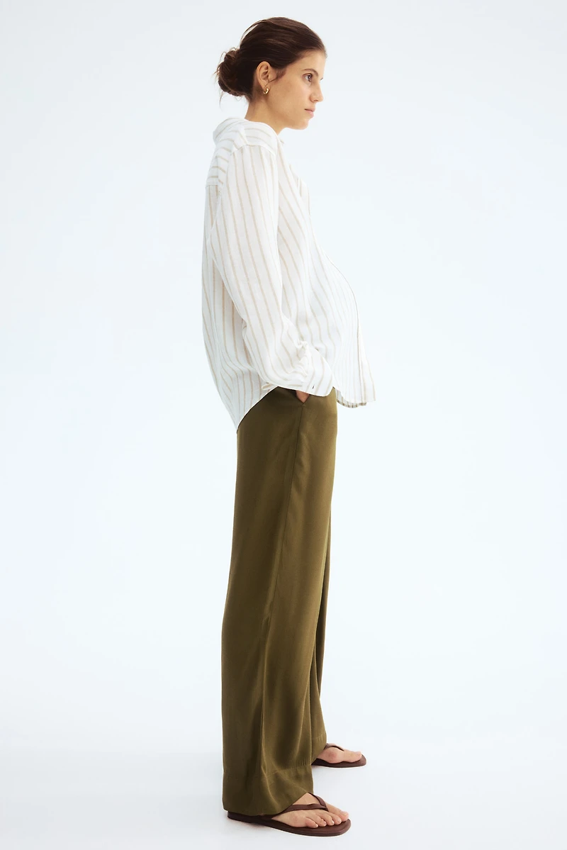 MAMA Straight Twill Pants