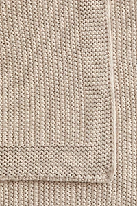 Moss-Stitched Cotton Baby Blanket