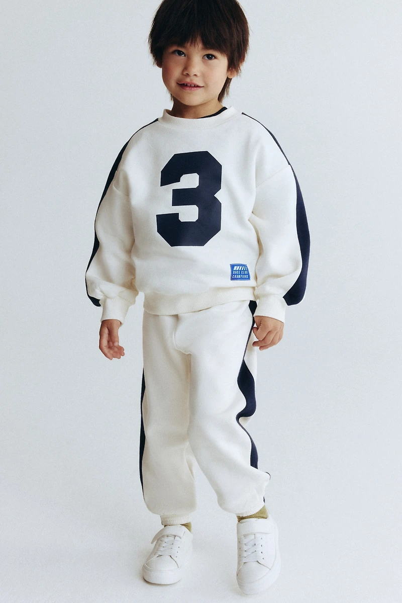 Ensemble 2 pièces en molleton imprimé