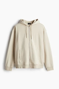 Veste à glissière Coupe Flottante avec capuchon