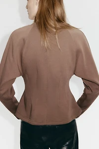 Tapered-Waist Sweatshirt