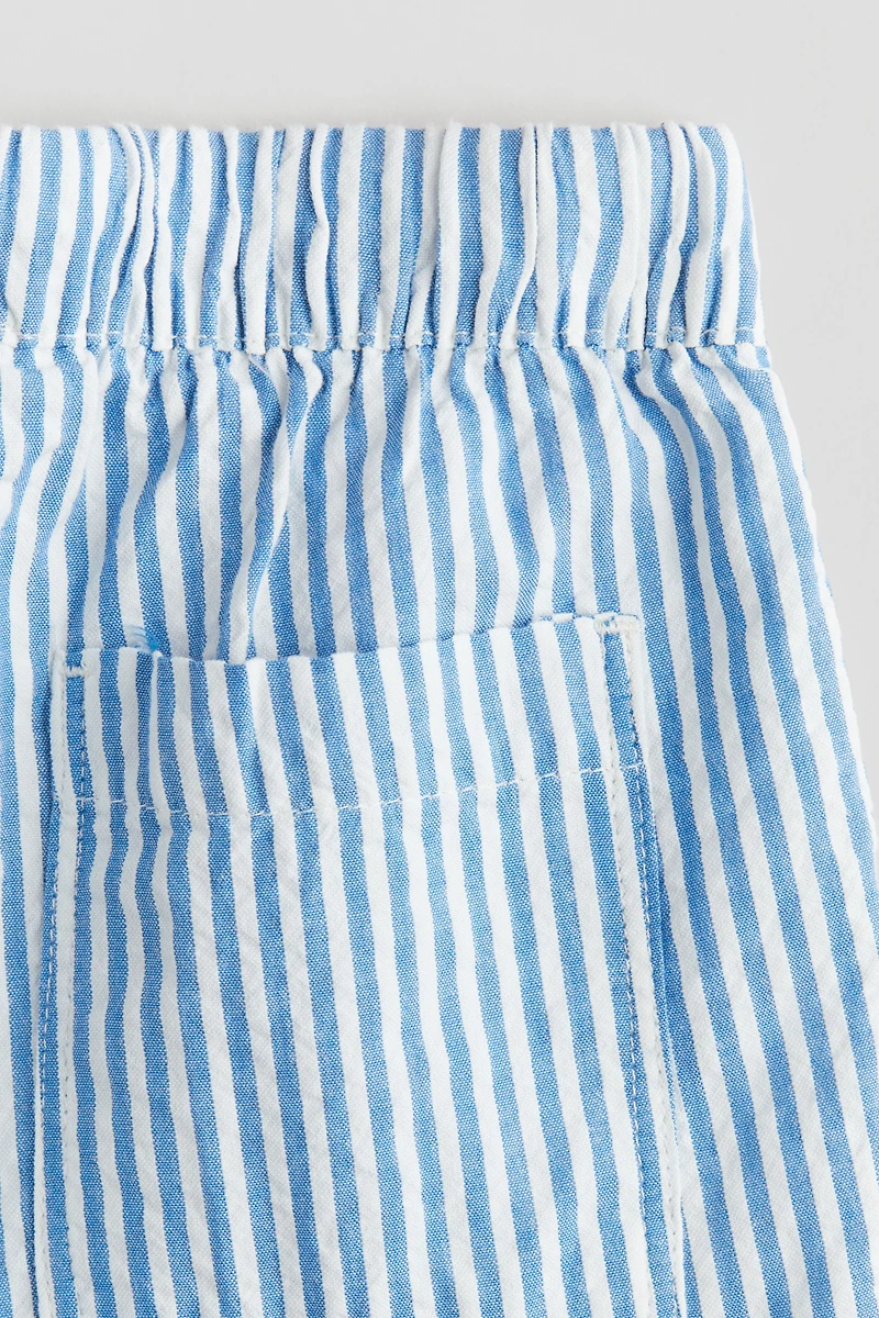 Cotton Seersucker Shorts