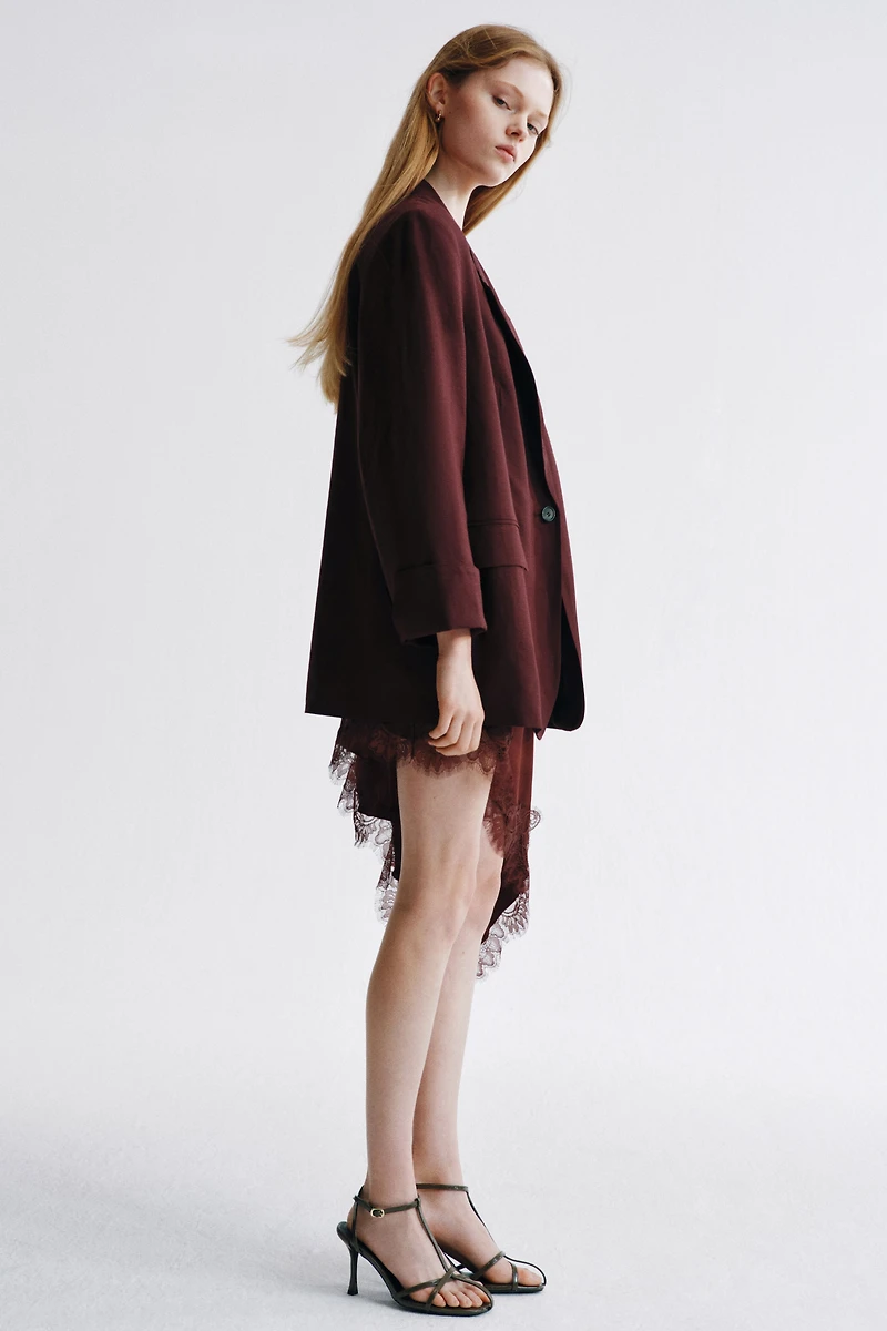 Veston en lin mélangé