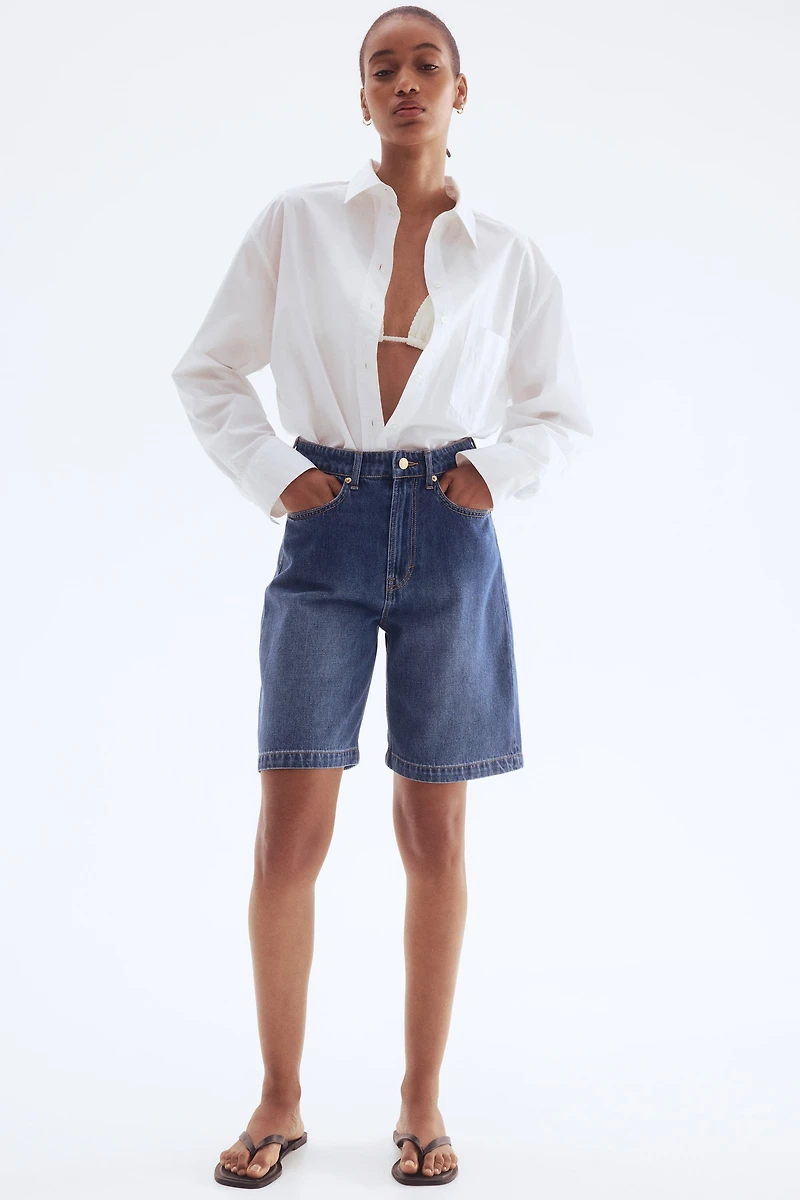 Denim Bermuda Shorts