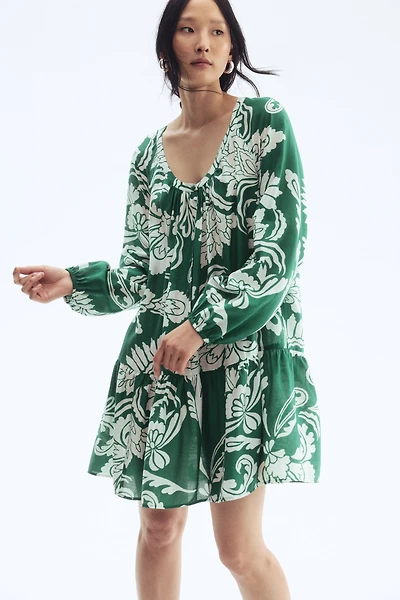 Button-Front Tunic Dress