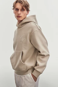 Loose-Fit Printed Hoodie