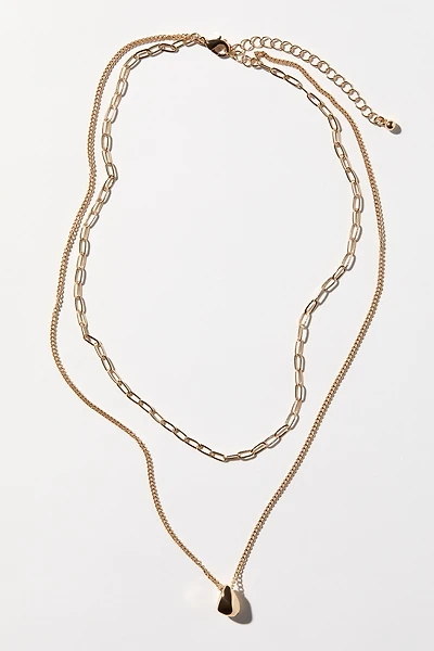 Double-Strand Pendant Necklace