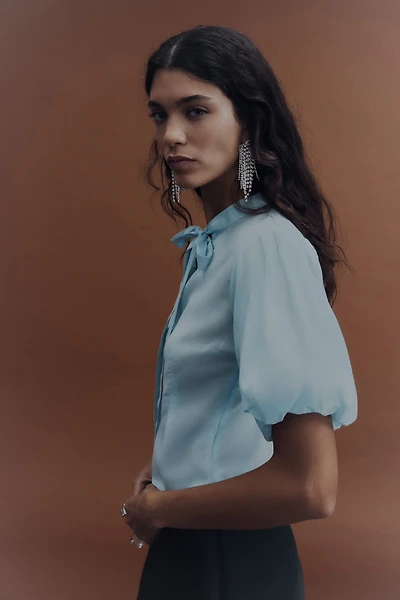 Puff-Sleeved Blouse