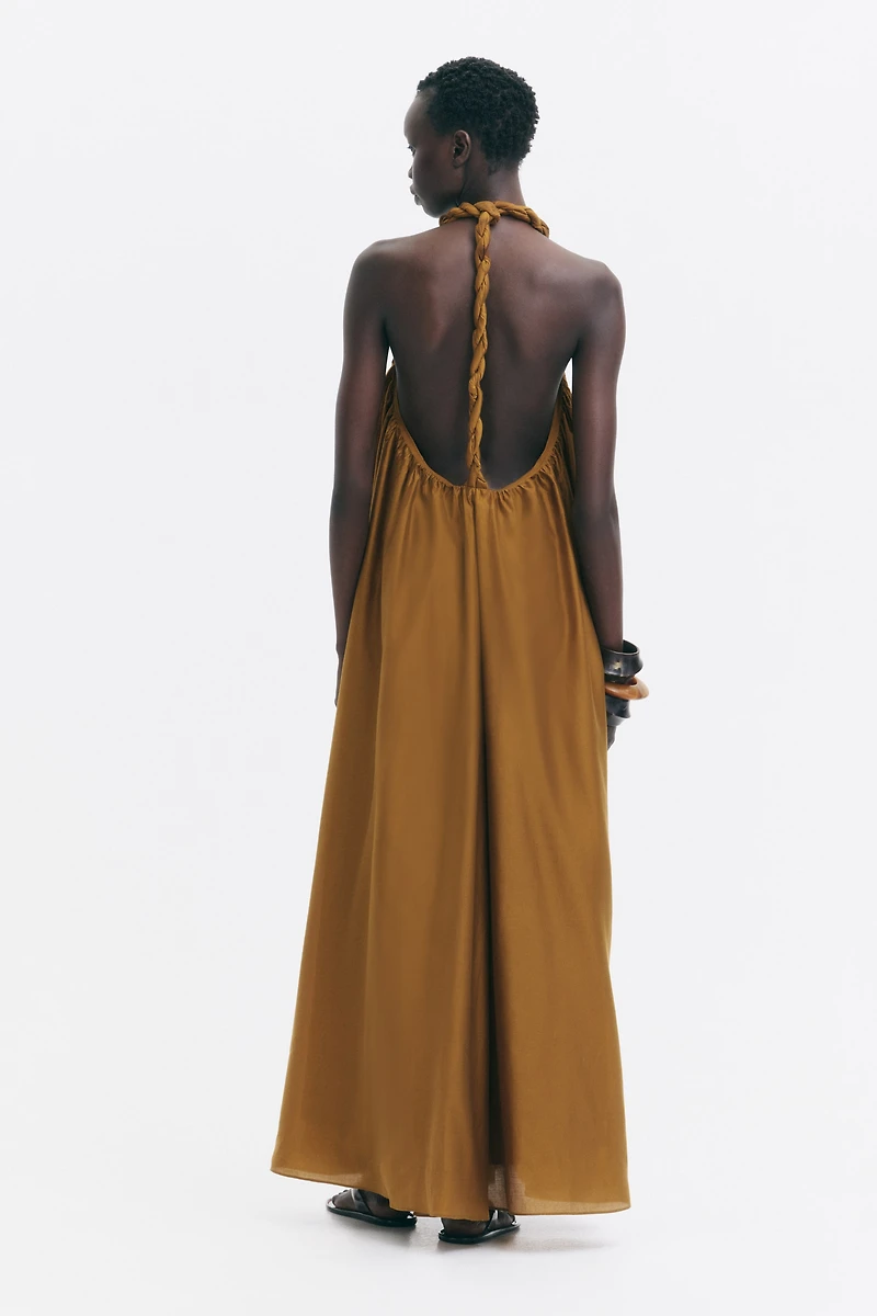 Braided-Detail Dress