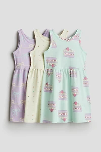 3-pack Printed Cotton Dresses
