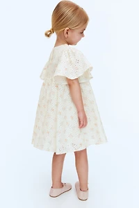 Robe en coton avec broderie anglaise