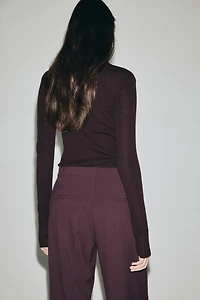 Wide-Leg Dress Pants