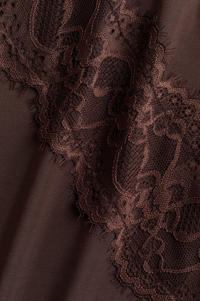 Lace-Detail Jersey Camisole Top