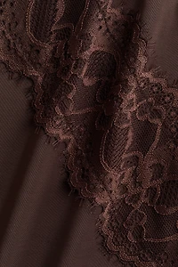 Lace-Detail Jersey Camisole Top