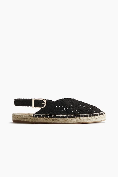 Espadrilles à lanières entrecroisées