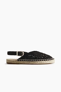 Espadrilles à lanières entrecroisées