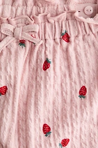 Textured Jersey Pants