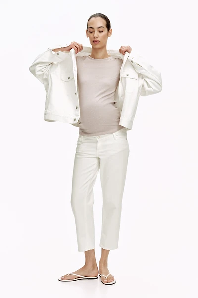 MAMA Straight Ankle Jeans