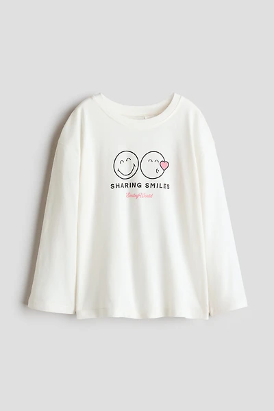 Long-Sleeved Printed T-Shirt