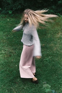 Chandail en tricot pointelle