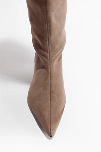 Kitten-Heeled Boots