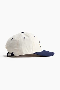 Casquette en sergé de coton avec motif