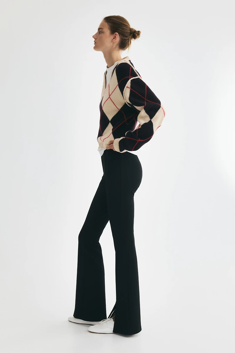 Legging évasé avec plis