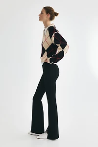 Legging évasé avec plis