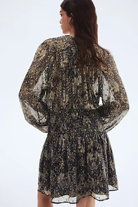 Smocked Chiffon Dress