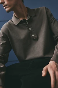 Polo coupe classique en fin tricot