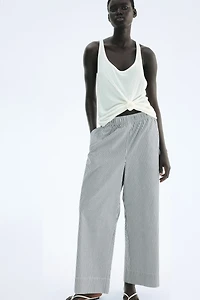 Ankle-Length Cotton Pants